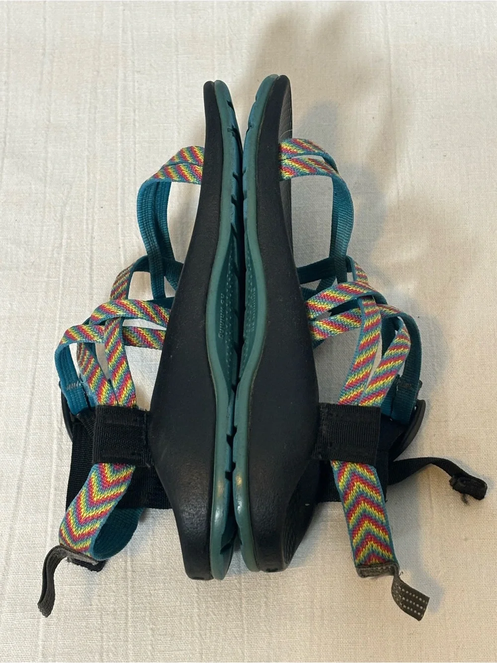 Chaco Kids' ZX/2 EcoTread Double-Strap Sandals-Fiesta Rainbow